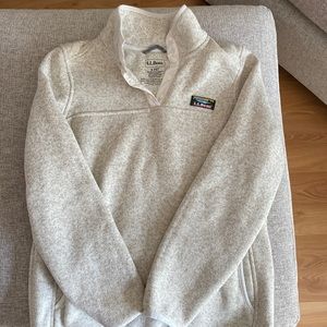 LL Bean sweater fleece pullover
